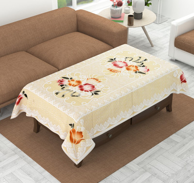Style your home Floral 4 Seater Table Cover(Multicolor, Polyester)