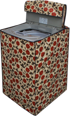 LITHARA Top Loading Washing Machine  Cover(Width: 60.96 cm, Cream, Red)