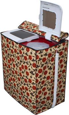 LITHARA Semi-Automatic Washing Machine  Cover(Width: 88.9 cm, Cream, Red)