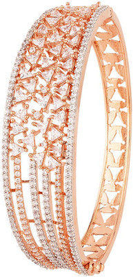 Voylla Brass Cubic Zirconia Cuff
