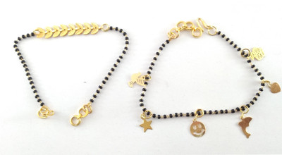 CHERRY BLUE Alloy Gold-plated Bracelet Set(Pack of 2)