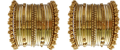 JDX Alloy Gold-plated Bangle Set(Pack of 40)