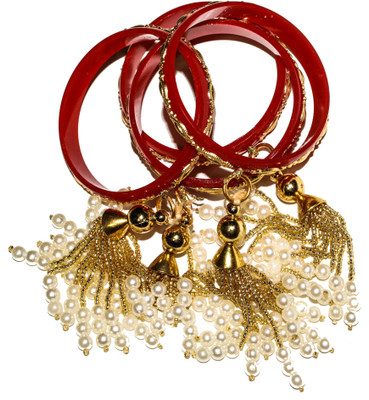 Kumar Services Lac Bangle Set(Pack of 4)