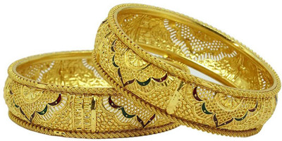 SaiDeng Alloy Gold-plated Bangle(Pack of 2)