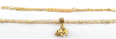 CHERRY BLUE Alloy Gold-plated Bracelet(Pack of 2)