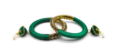 Sangita Alloy Crystal Gold-plated Bangle(Pack of 2)