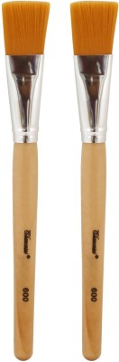 Red Ballons Premium Face Pack Brush, Brown (Pack of 2)(Pack of 2)