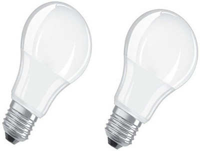 OSRAM 9 W Basic Round E27 LED Bulb(White, Pack of 2)