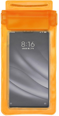 ACM Pouch for Mi 8 Lite(Orange, Waterproof, Silicon, Pack of: 1)