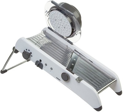 VDNSI Adjustable Stainless Steel Mandoline Slicer,Manual Kitchen Cutter Chopper Shredder Julienne for Grinding Vegetable & Fruit Grater & Slicer(1)
