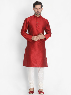 VASTRAMAY Men Kurta Churidar Set
