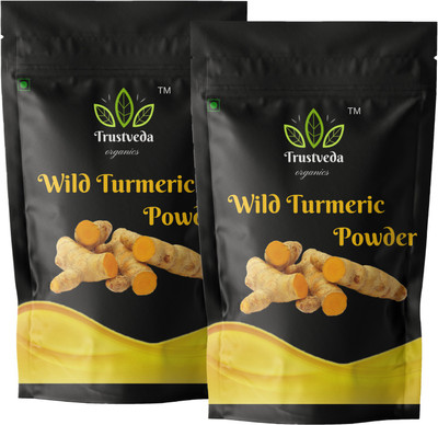 Trustveda organics Wild Kasturi Turmeric Manjal Amba Haldi Powder For Skin Whitening (200 g)(200 g)