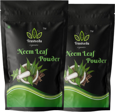 Trustveda organics Pure and Organic Neem Leaf Powder for Glowing Skin 200g(200 g)