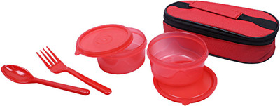 KUBER INDUSTRIES Insulated Tiffin Lunch Box 2 Compartment 2 Containers Lunch Box(300 ml)