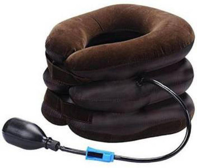 Angel Enterprise CP TRACTOR FOR CERVICAL SPIN Portable Neck Pillow Three Layers Tractor Massager Excerciser For Cervical Spine Neck Back Shoulder Pain Massager(Black)
