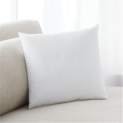 Fabroyal India Cotton Solid Cushion Pack of 1(White)