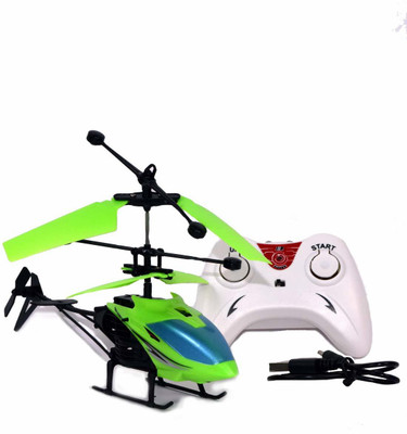 hotsky-exceed-induction-type-2-in-1-flying-indoor-helicopter-with-remote-control-green-whitegreen
