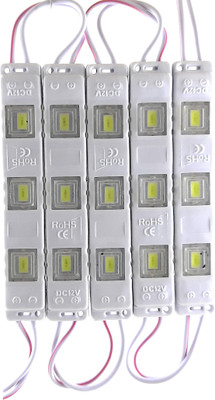 SME 3 LEDs 0.08 m White Steady Strip Rice Lights(Pack of 5)