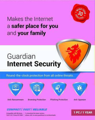 Guardian Internet Security 1 User 1 Year(CD/DVD)