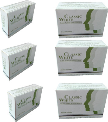 Classic White Advance Formula Whitening Soap For Anti Acne Skin (Pack Of 6)(510 g)