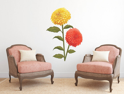 Wallzone 177.8 cm Colorfull Flowers Removable Sticker(Pack of 1)