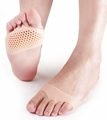 Manki Fashion Soft Silicon Gel Half Toe Sleeve Forefoot Pads For Pain Relief Foot Support Heel Support(Multicolor)