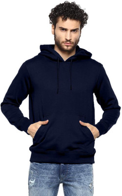 LazyChunks Full Sleeve Solid Men Sweatshirt