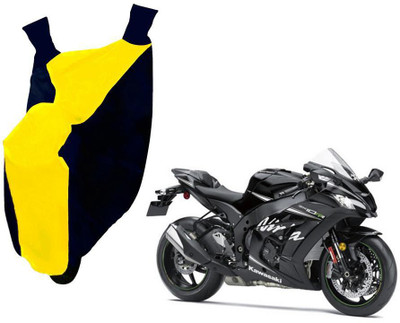WolkomHome Two Wheeler Cover for Kawasaki(Blue, Yellow)
