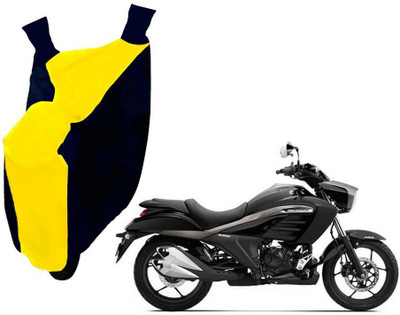 WolkomHome Two Wheeler Cover for Suzuki(Intruder, Blue, Yellow)