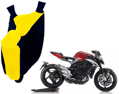 WolkomHome Two Wheeler Cover for Universal For Bike(Blue, Yellow)