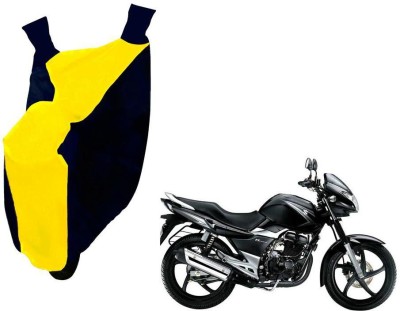 WolkomHome Two Wheeler Cover for Suzuki(GS 150R, Blue, Yellow)