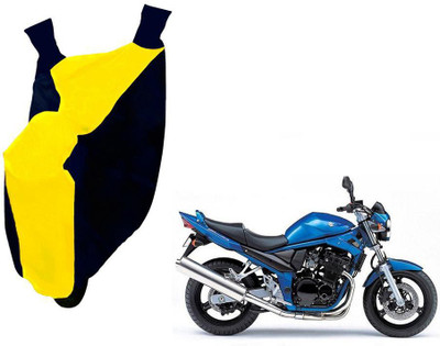 WolkomHome Two Wheeler Cover for Suzuki(GS, Blue, Yellow)