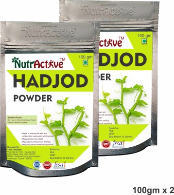 NutrActive Hadjod powder | Asthishrunkala | Pirandai(2 x 100 g)