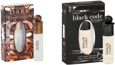 Al Nuaim Black Code & DARK TEMPT Herbal Attar(Floral)