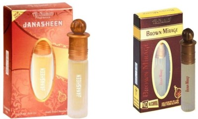 Al Nuaim Brown mirage & JANASHEEN Herbal Attar(Floral)