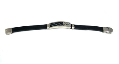 jashan accessories Silicone Rhodium Bracelet