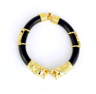 DIPALI Fabric Gold-plated Bracelet