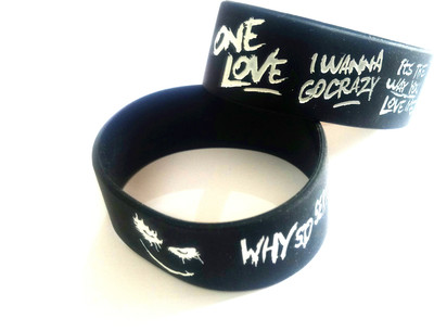 OBEROI Silicone Bangle Set(Pack of 2)