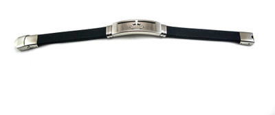 jashan accessories Silicone Rhodium Bracelet