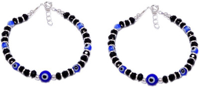 Sahiba Gems Sterling Silver Spinel Bracelet Set(Pack of 2)