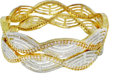 JSD Alloy Gold-plated Bracelet Set(Pack of 2)