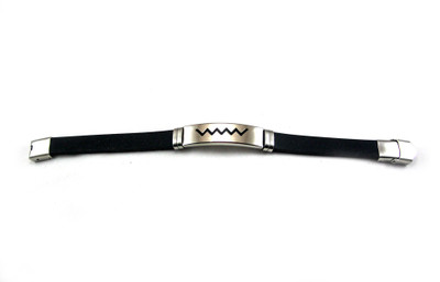 jashan accessories Silicone Rhodium Bracelet