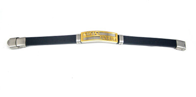 jashan accessories Silicone Rhodium Bracelet
