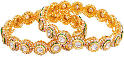 Voylla Brass Gold-plated Bangle(Pack of 2)