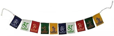 Takshila Gems Tibetan Buddhist Flag Om Mani Padme Hum Car Hanging Ornament(Pack of 1)