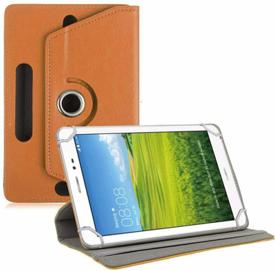 TGK Book Cover for Huawei Honor T1 S8-701U 8 inch Tablet(Orange, Cases with Holder)
