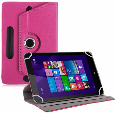 TGK Book Cover for HP Stream 8 Tablet 8 inch(Pink, Cases with Holder)