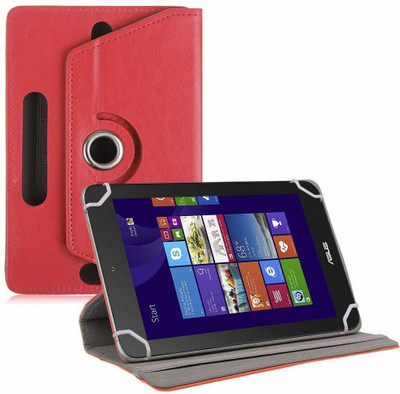 TGK Book Cover for ASUS VivoTab 8 inch Tablet(Red, Cases with Holder)
