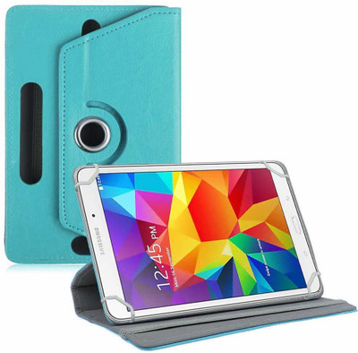 TGK Book Cover for Samsung Galaxy Tab 4 SM-T337 8 inch Tablet | Rotating Leather Stand Case(Blue, Cases with Holder)