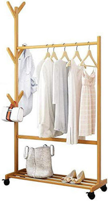 LEOPAX Wood Floor Cloth Dryer Stand Single Rod Stand 70CM(1 Tier)